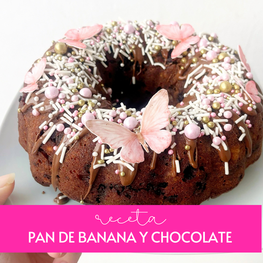 Pan de banana y chocolate