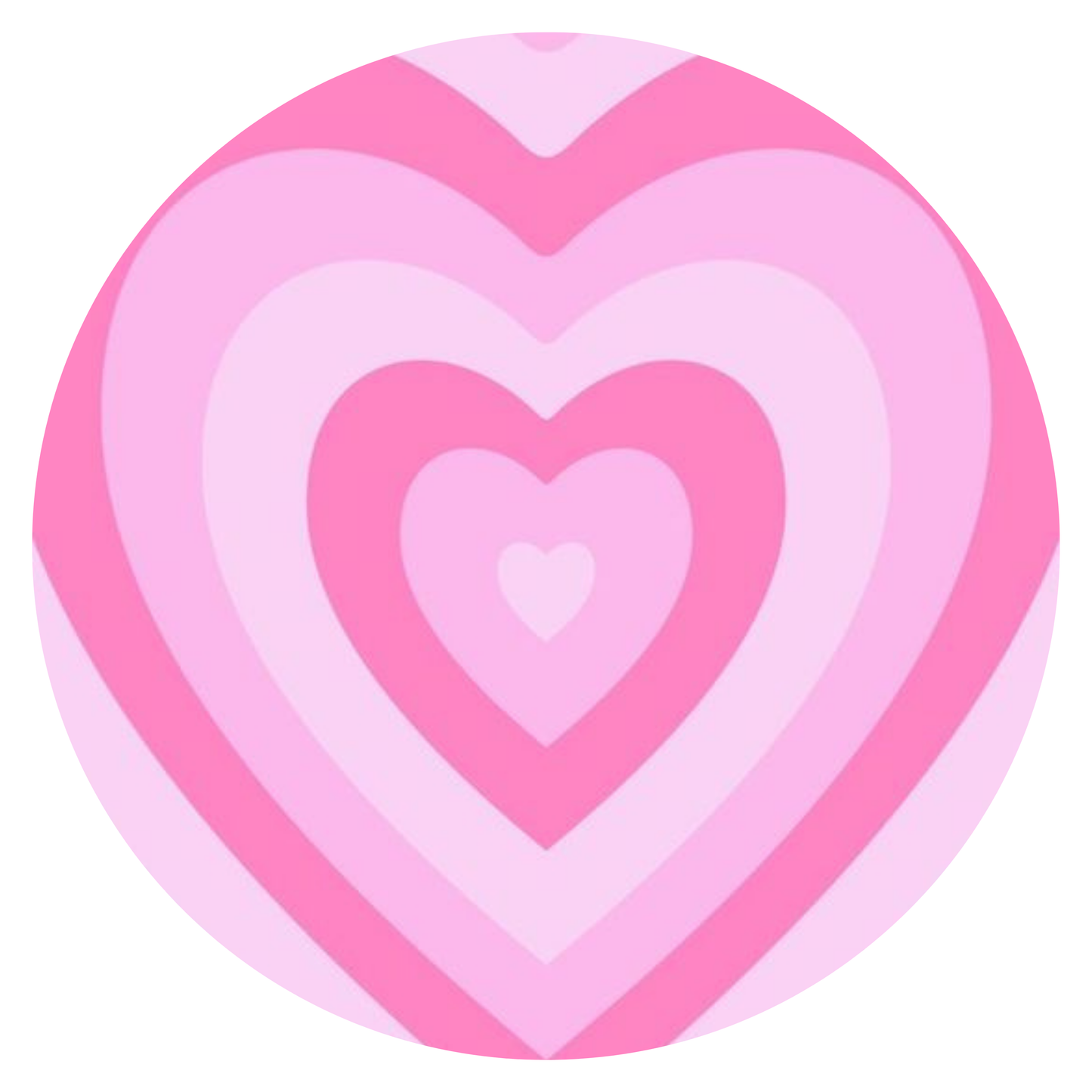 Corazones rosados • lámina pequeña