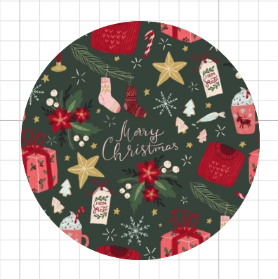 Merry Christmas verde • lámina pequeña