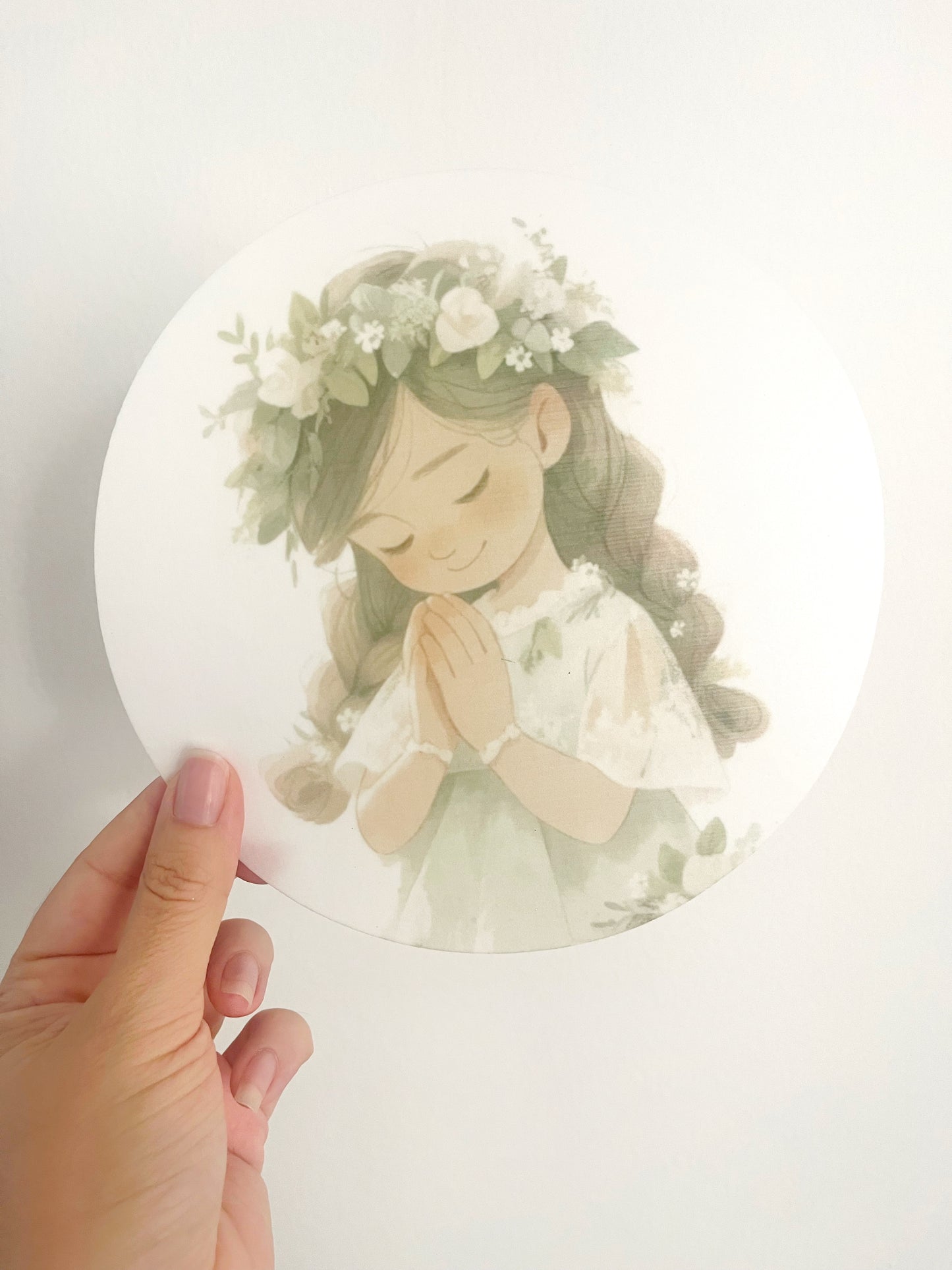 Niña rezando • lámina mediana