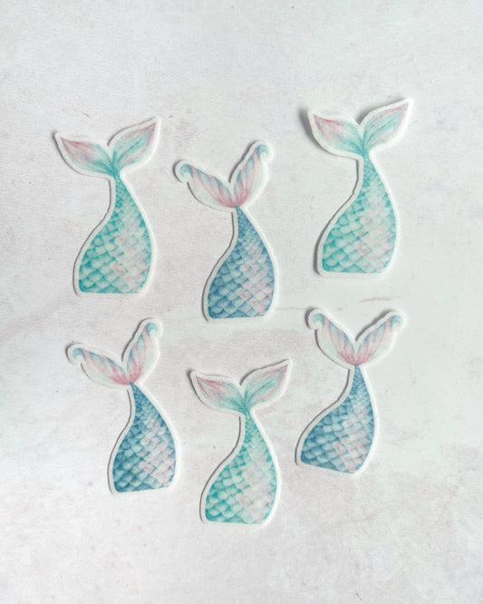 Colas de sirena - 12 toppers