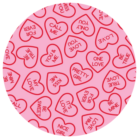 Candy Hearts • lámina mediana