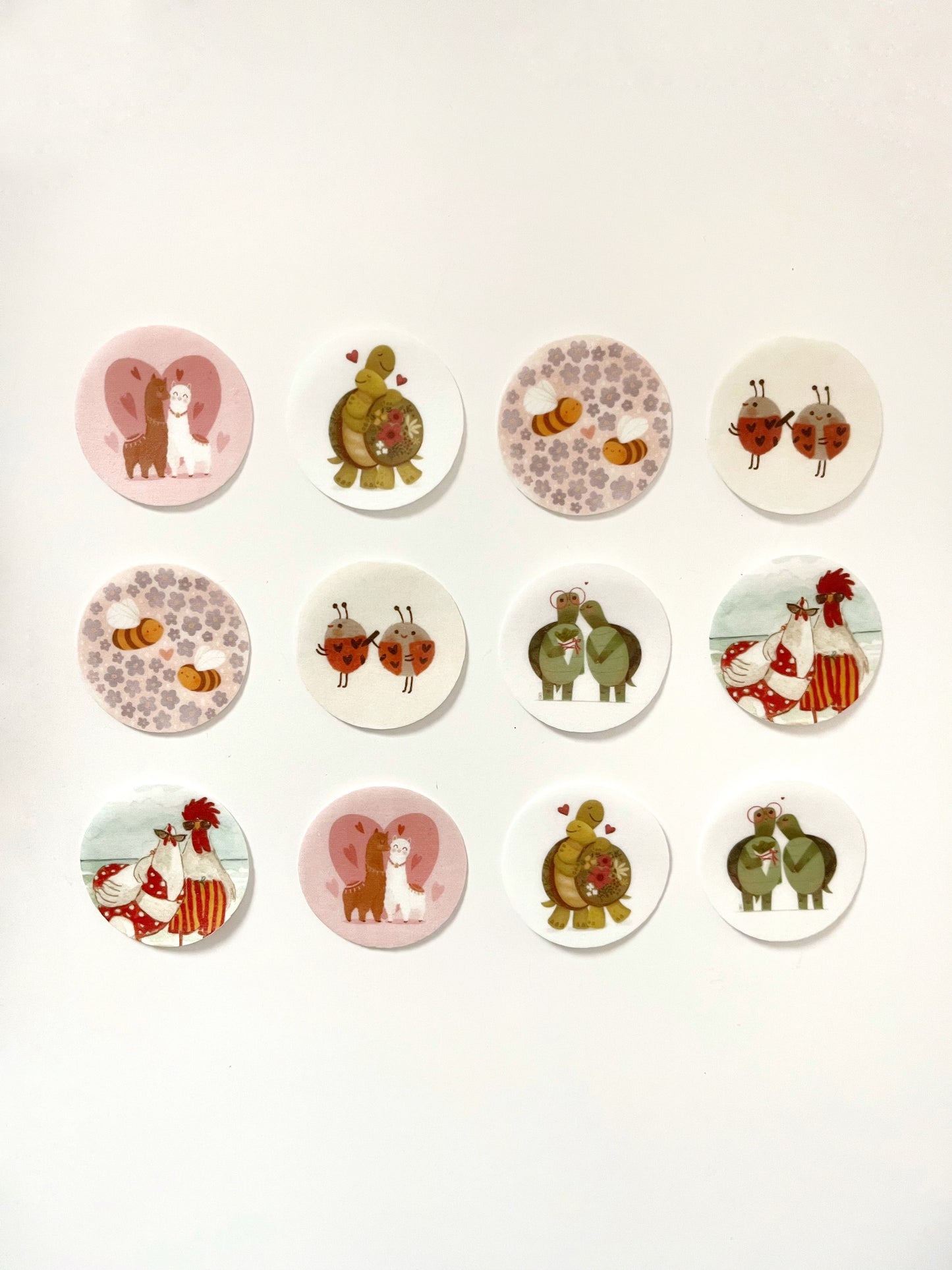 Parejas valentinas • 12 toppers