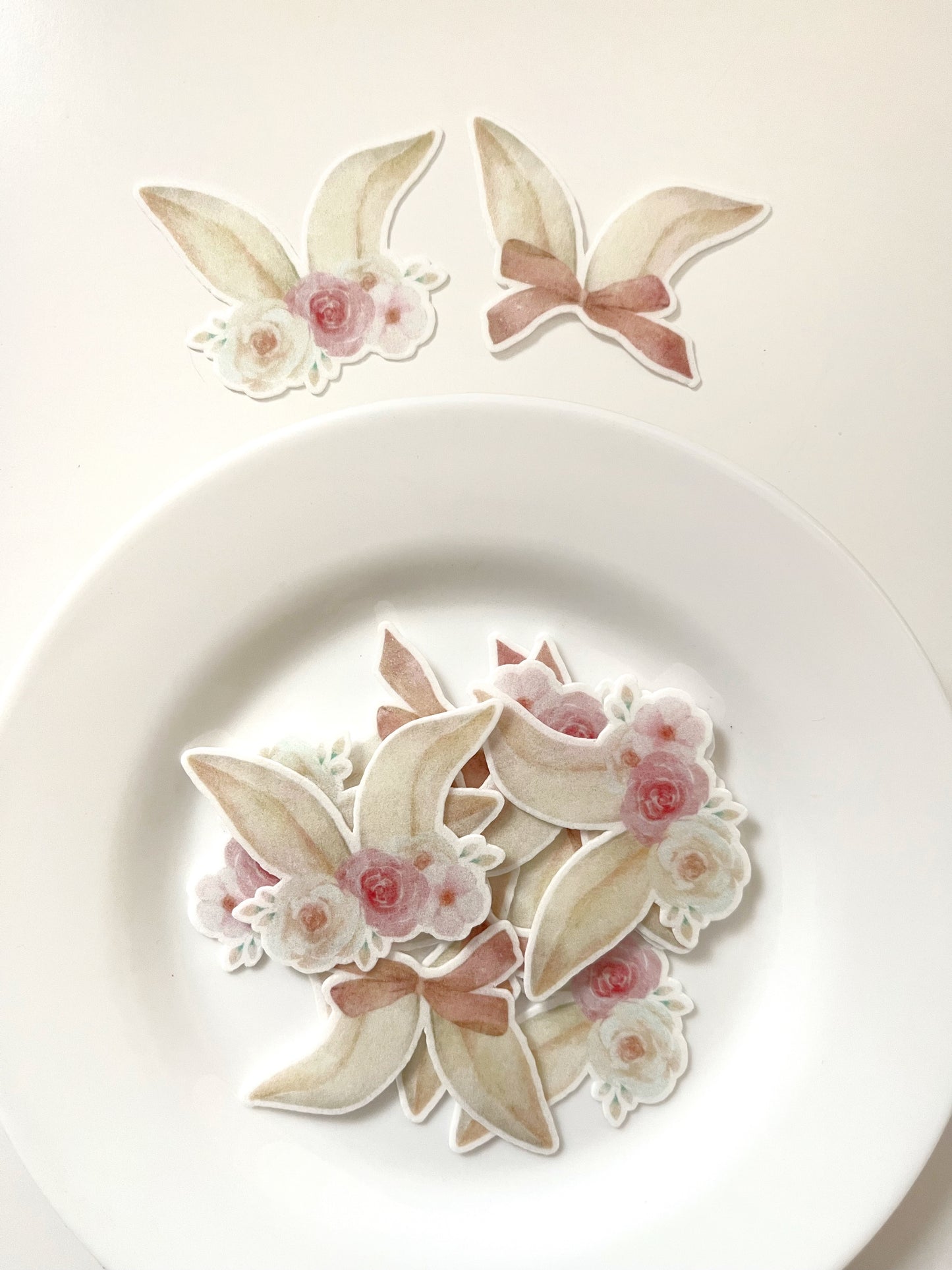 Orejas de conejita • 12 toppers