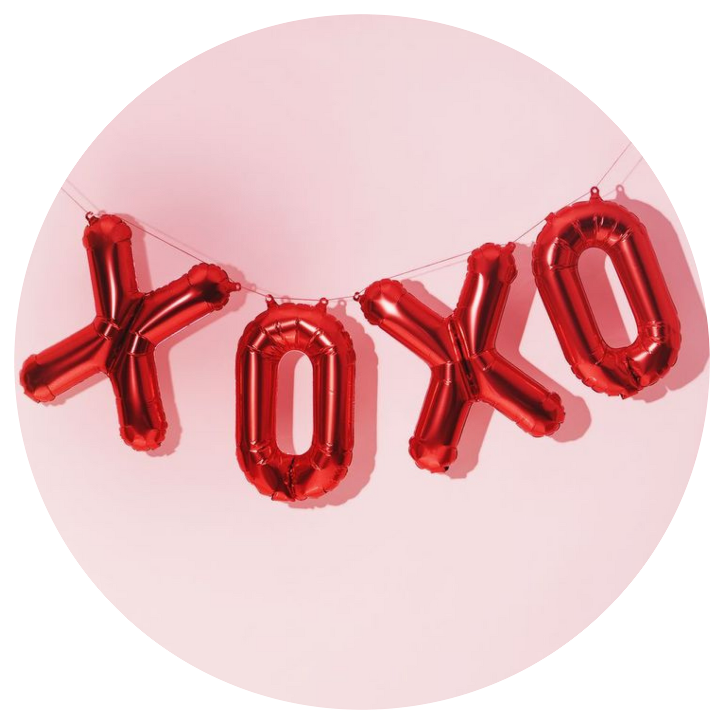 Globos XOXO • lámina mediana