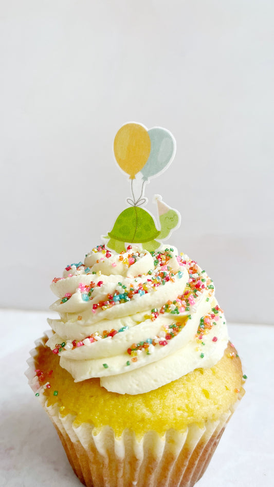 Animales de fiesta - 12 toppers