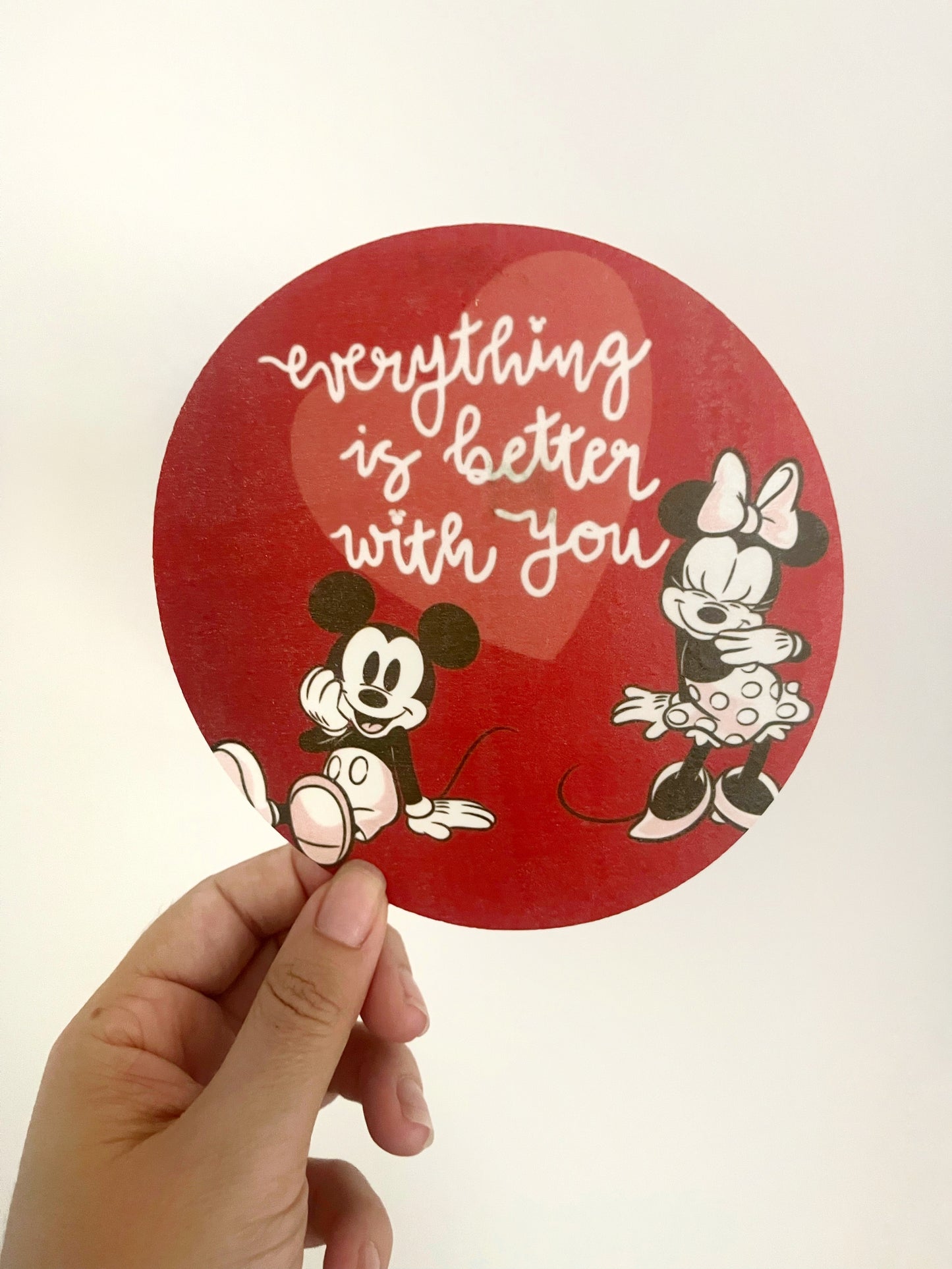 Mickey corazón • lámina mediana