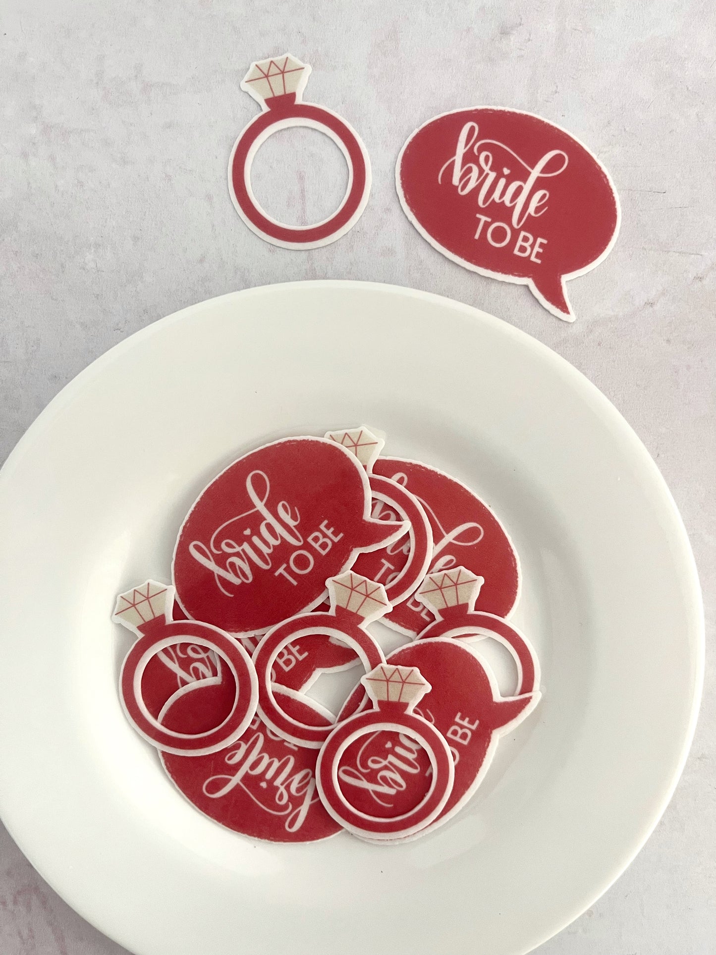 Bride to be • 12 toppers