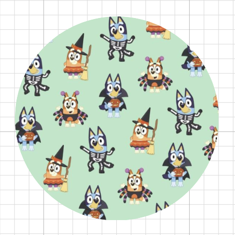 Bluey con disfraces • lámina pequeña