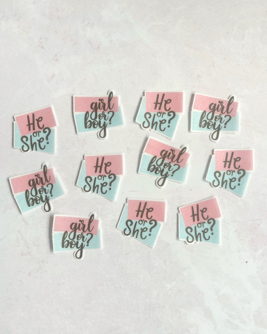 He or She? - 12 toppers