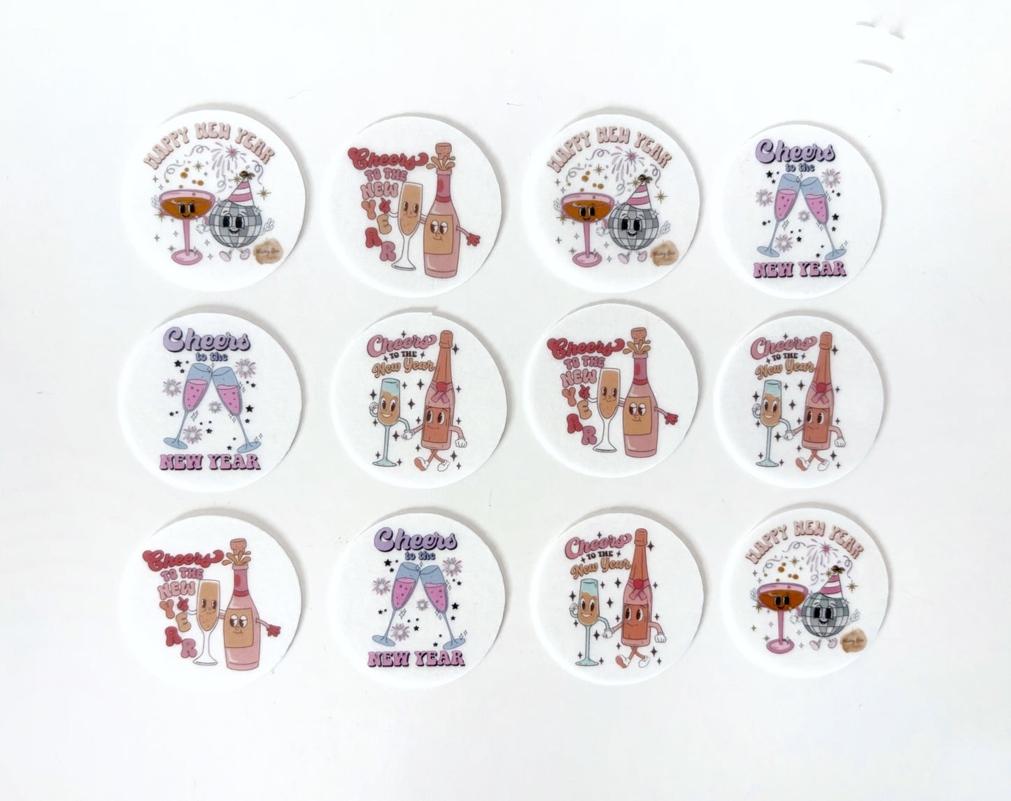 Cheers to the New Year • 12 toppers