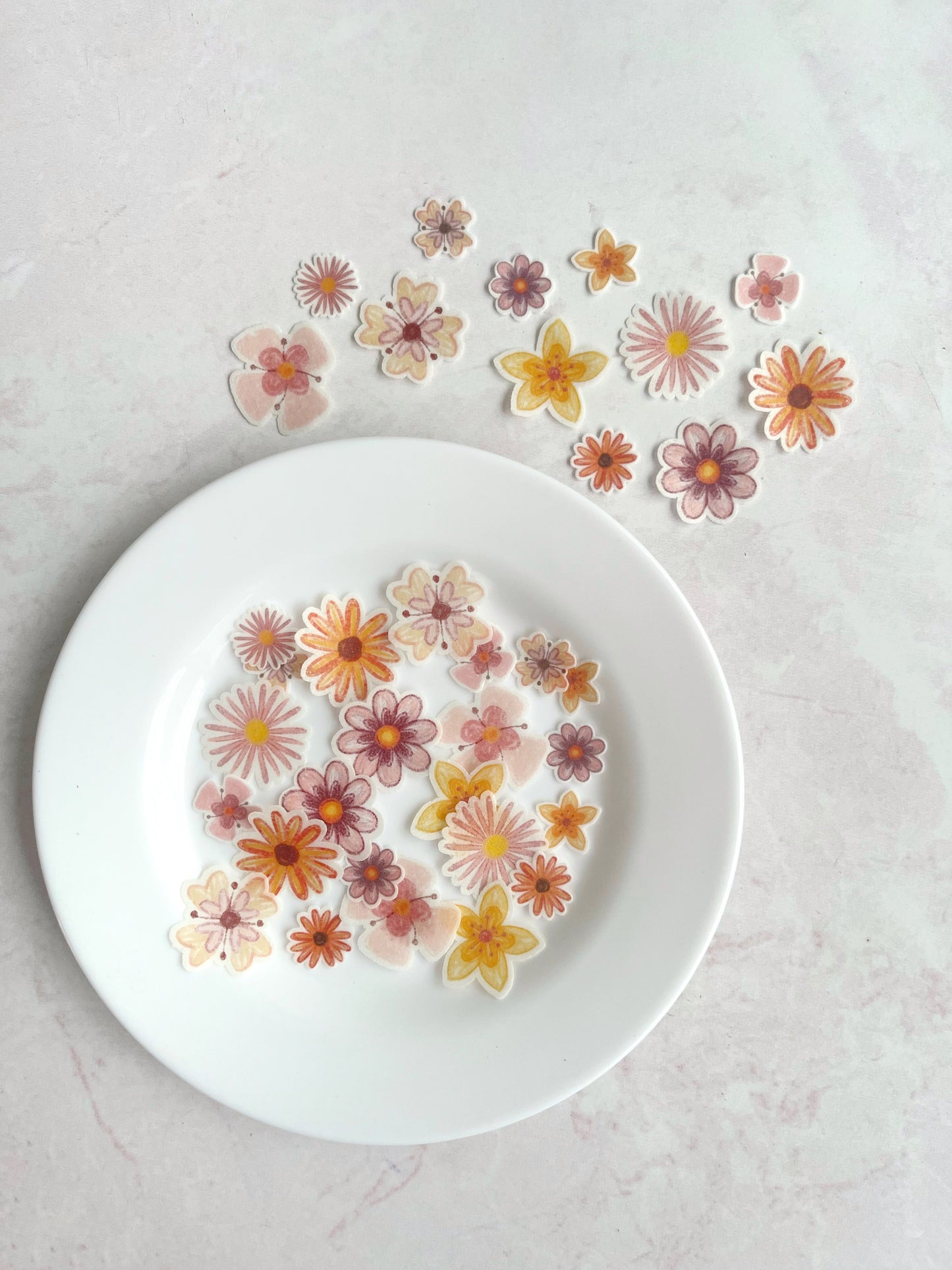 Flores en crayola • 72u