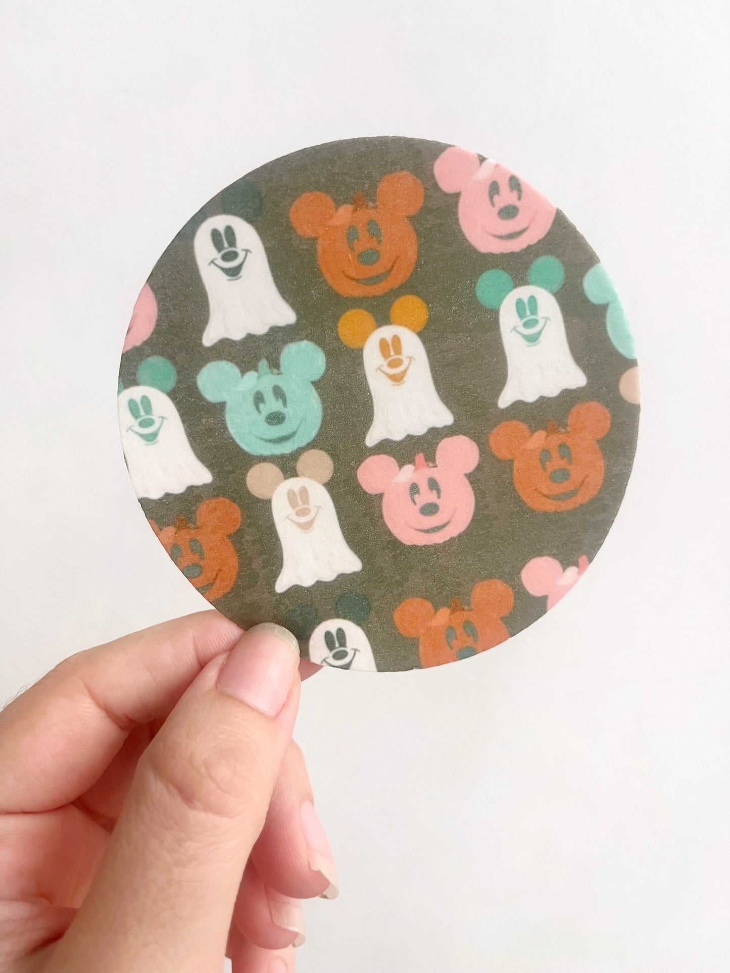 Mickey fantasma y calabaza • lámina pequeña