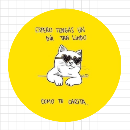 Gatito amarillo • lámina mediana