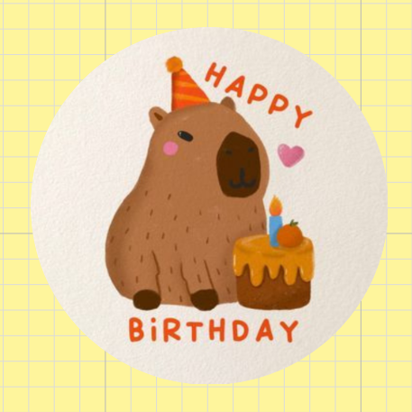 HB Capybara • lámina pequeña