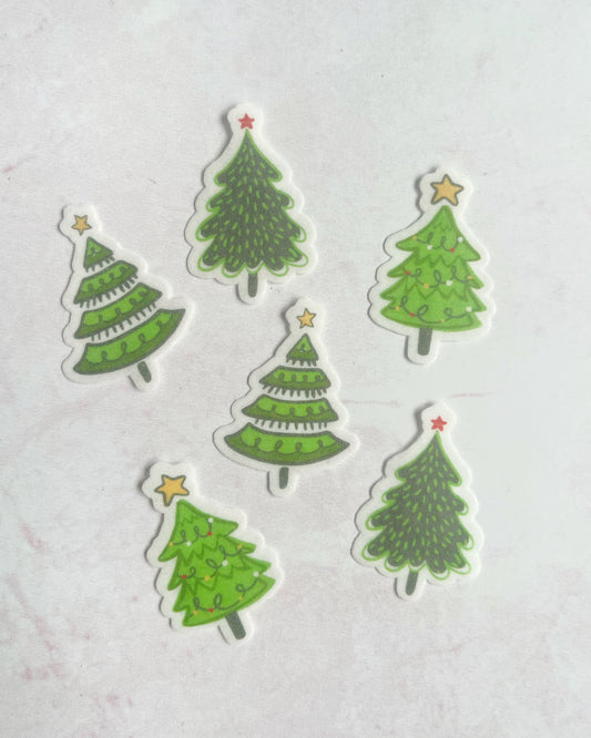 Arbolitos navideños • 12 toppers