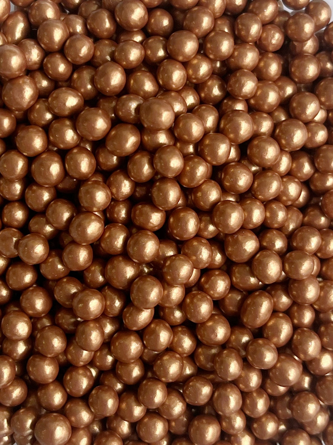 Perlas 4mm bronce