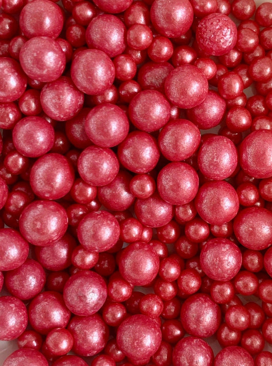 Perlas mix rojo • 50gr