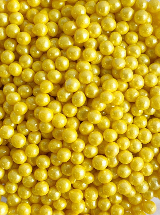 Perlas 4mm amarillo • 50gr