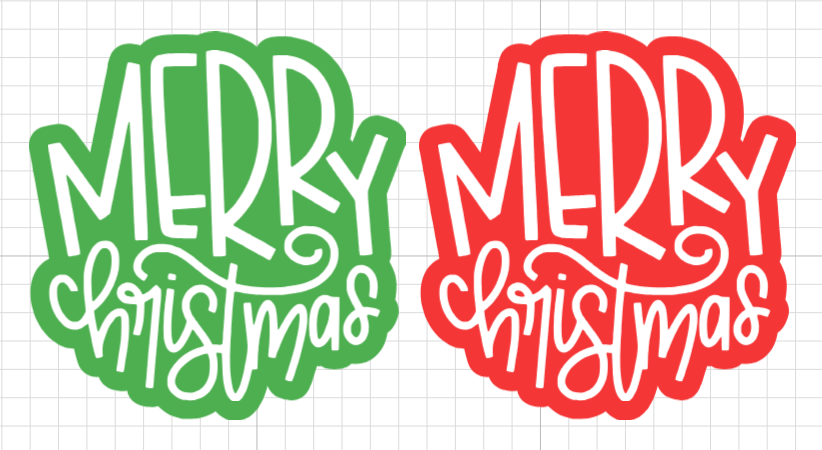 Merry Christmas lettering • lámina pequeña