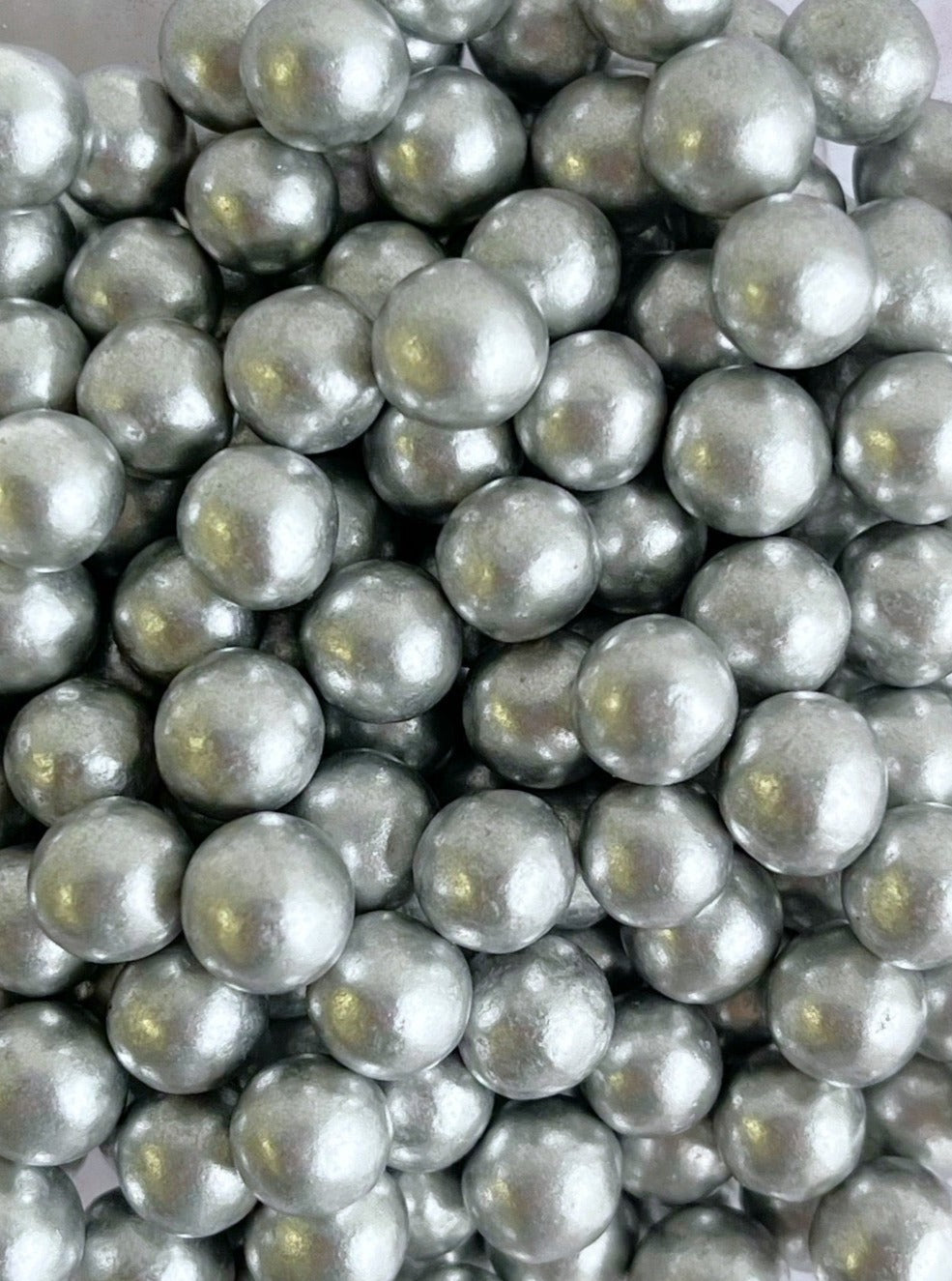 Perlas 7mm plateado