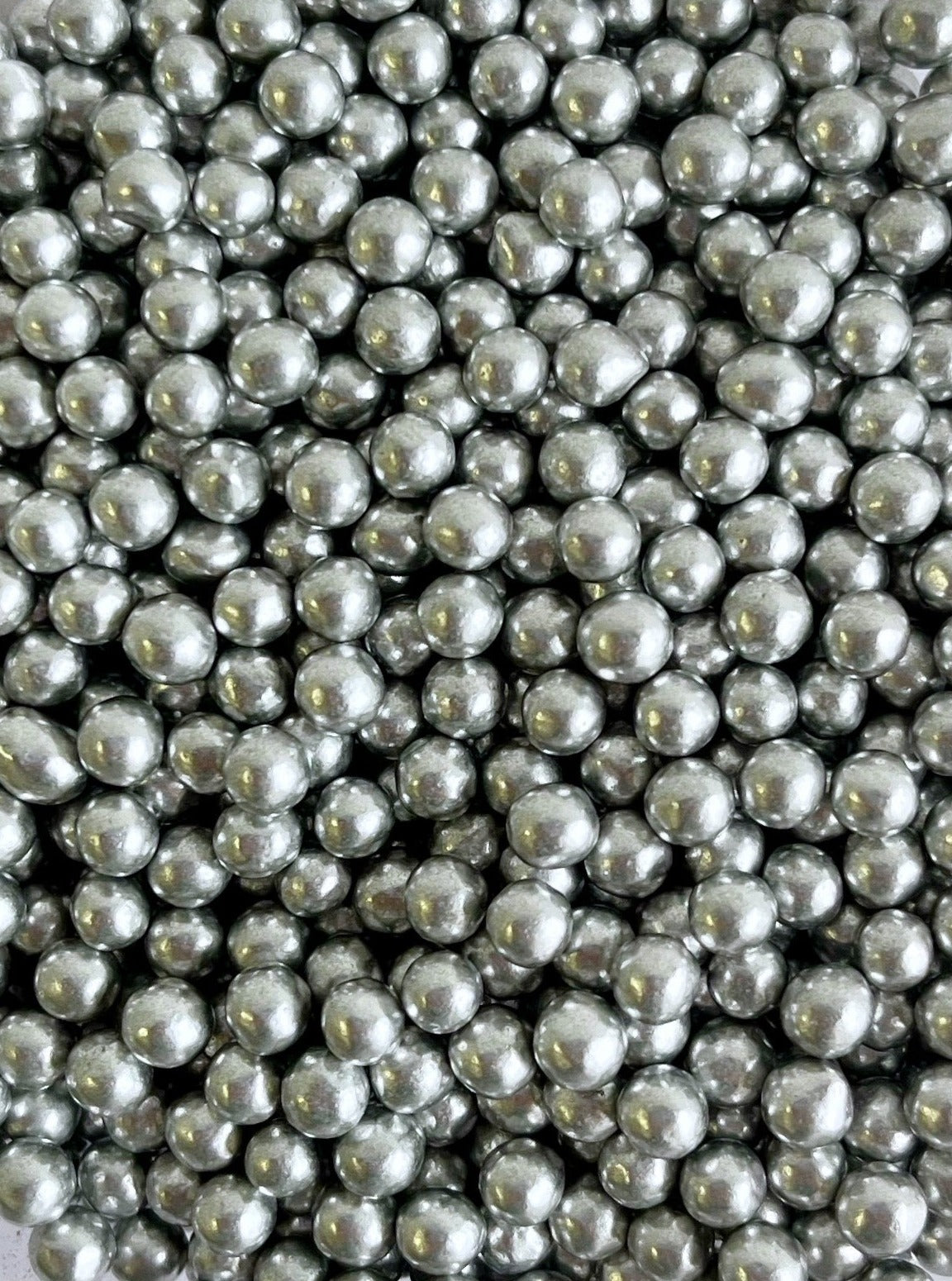 Perlas 4mm plateado