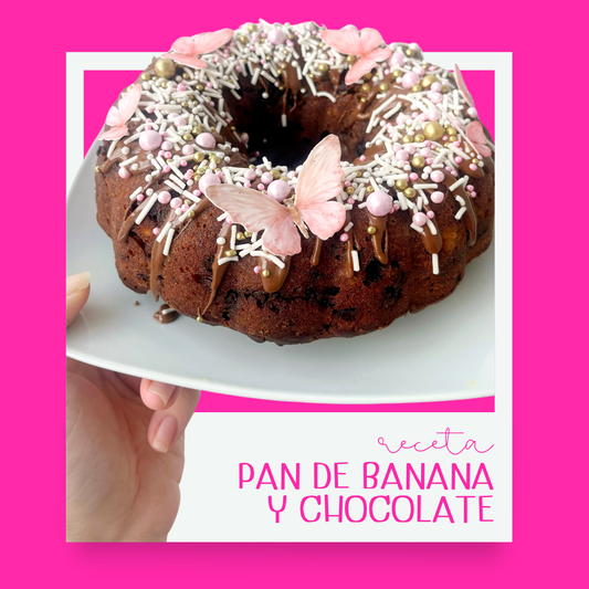 Pan de banana y chocolate