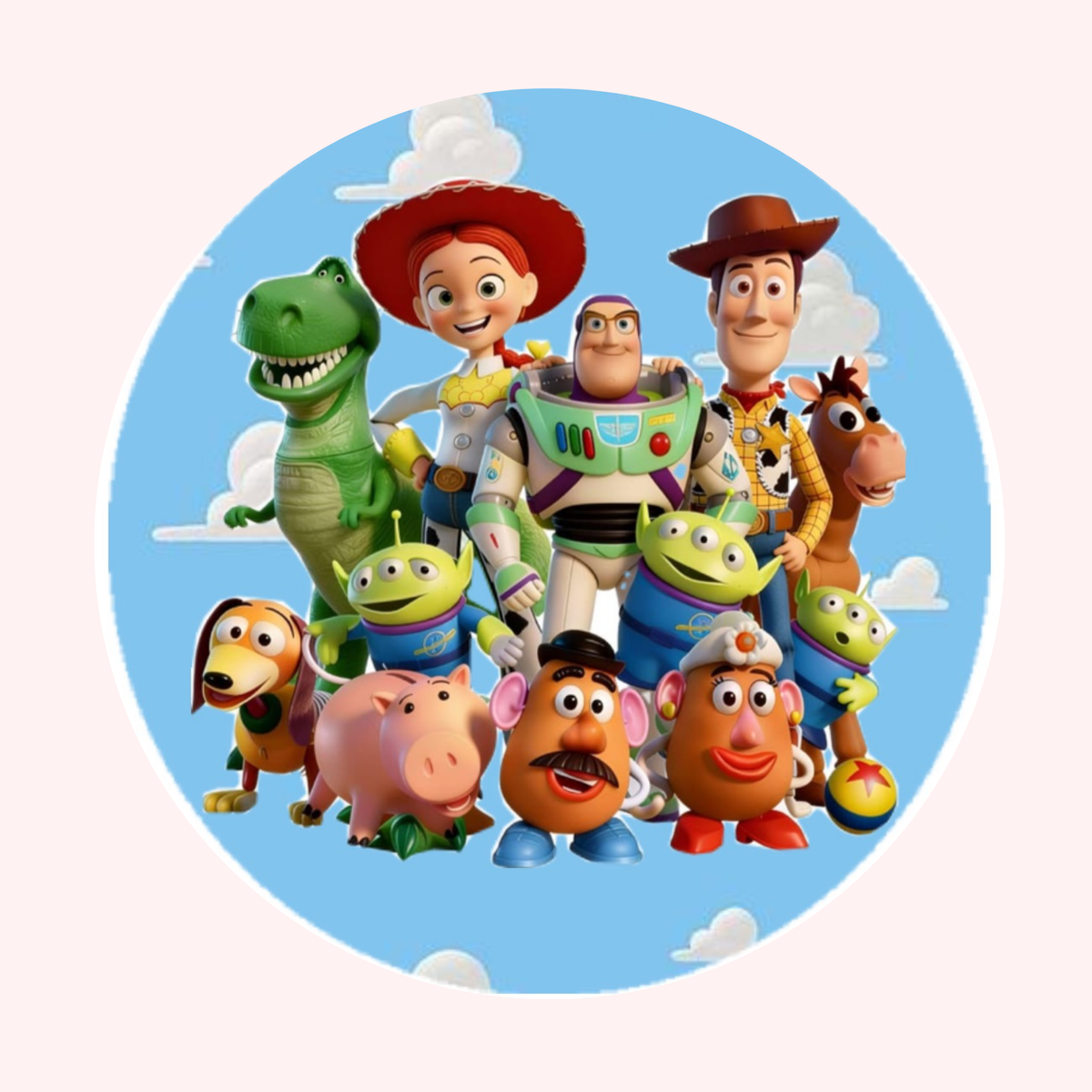 Toy Story fondo celeste • lámina mediana