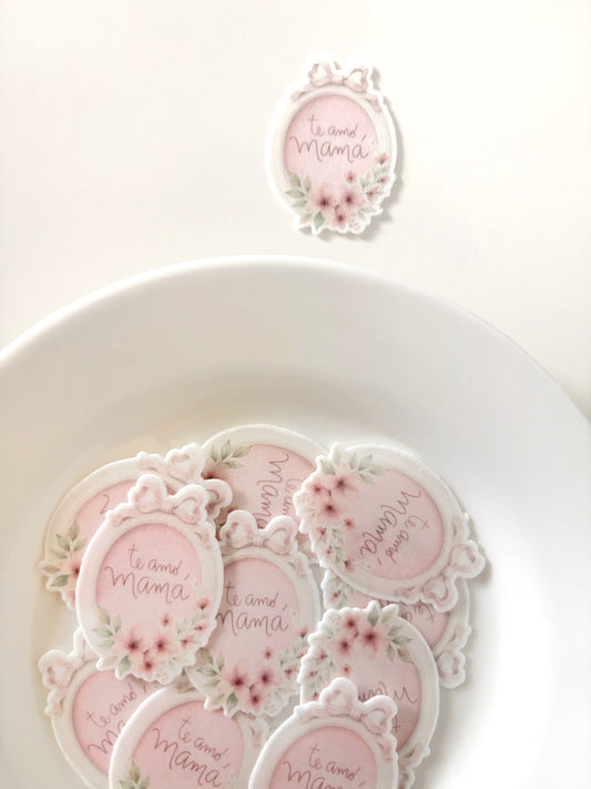 Marco con flores • 12 toppers