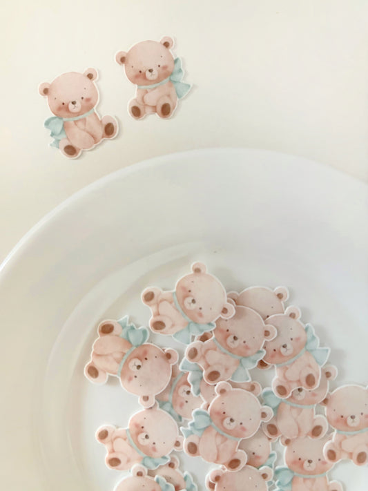 Osito con lazo verde • 18u