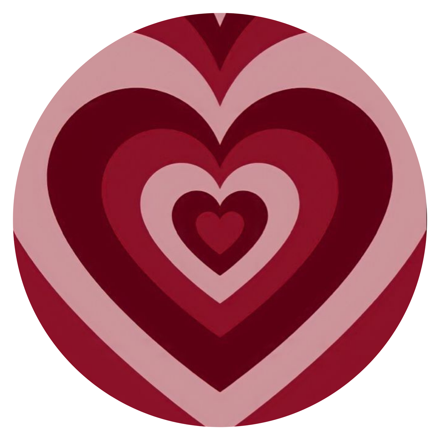 Corazones rojos • lámina mediana