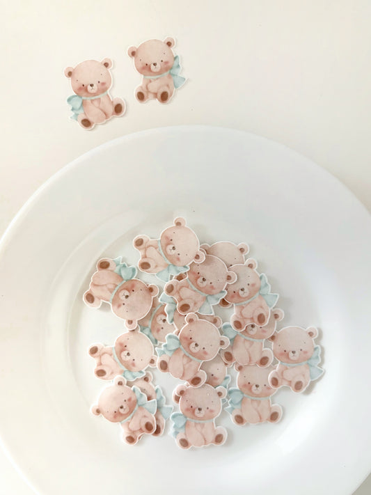 Osito con lazo verde • 18u