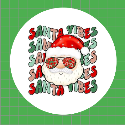 Santa Vibes • 3 láminas medianas