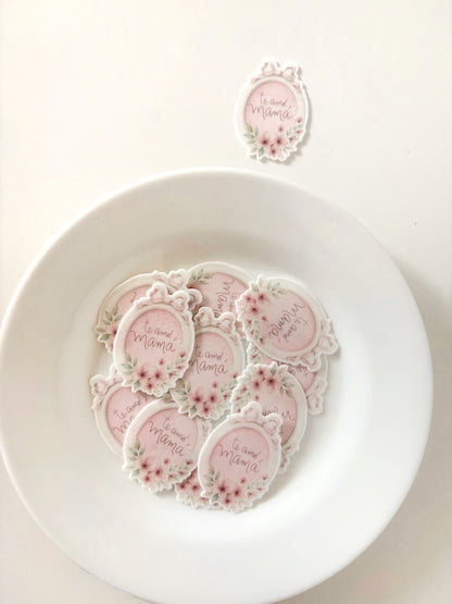 Marco con flores • 12 toppers