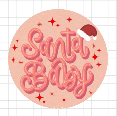 Santa Baby • 3 láminas pequeñas