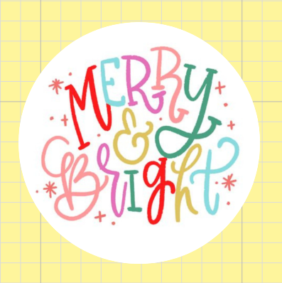 Merry & Bright • lámina pequeña