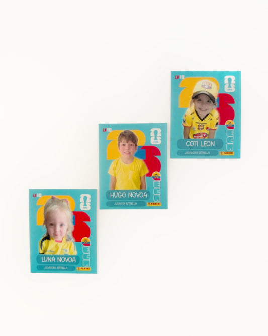 Cromos personalizados • 3 láminas