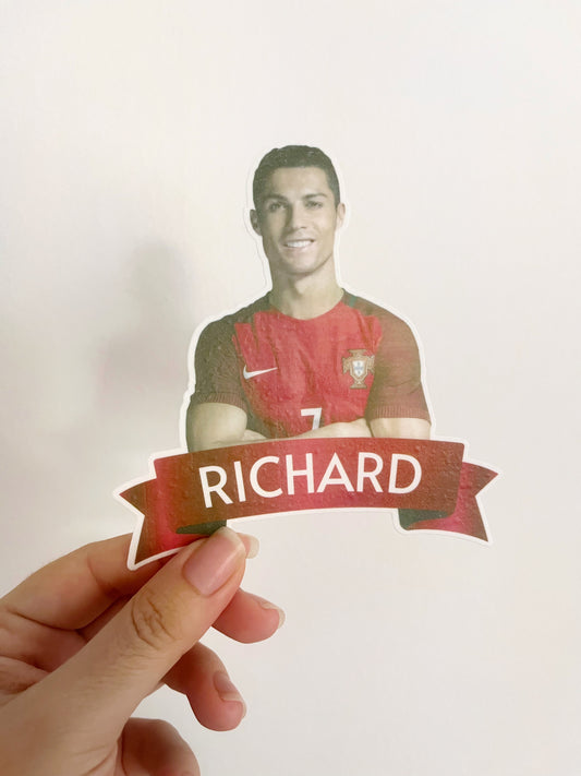 CR7 con nombre • lámina mediana