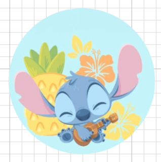Stitch Luau • lámina pequeña