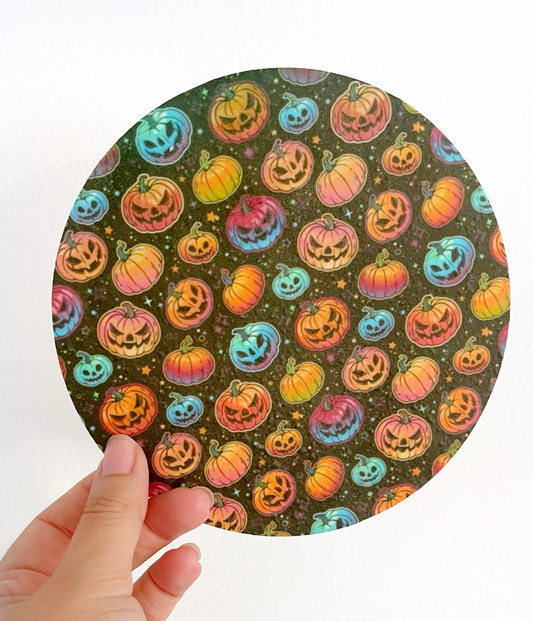 Calabazas coloridas • lámina mediana