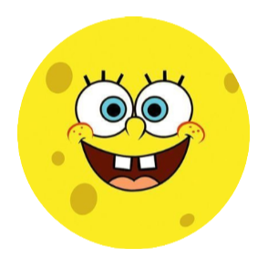 Cara Bob Esponja • lámina pequeña