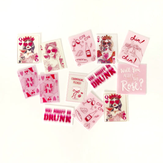 Cartas Drink • 12 toppers