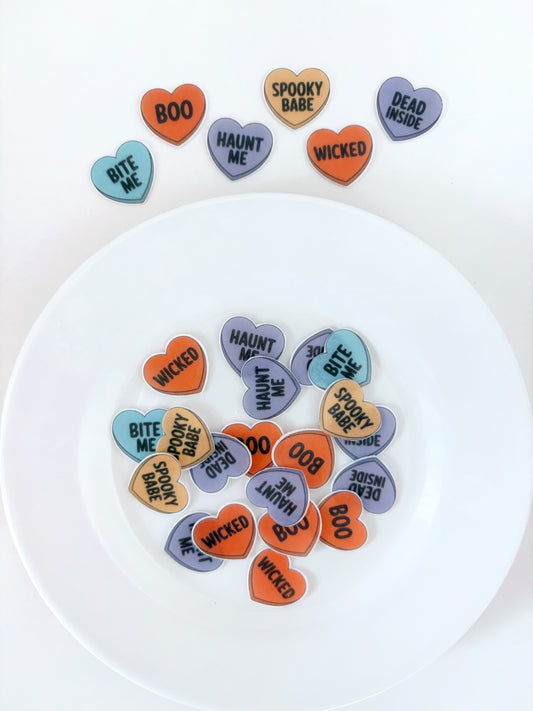 Spooky Candy Hearts • 27u