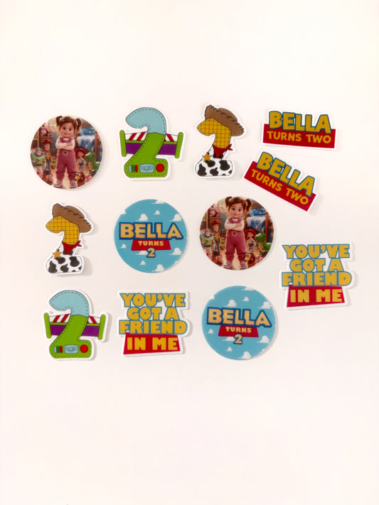 TOY STORY personalizados • 12 toppers