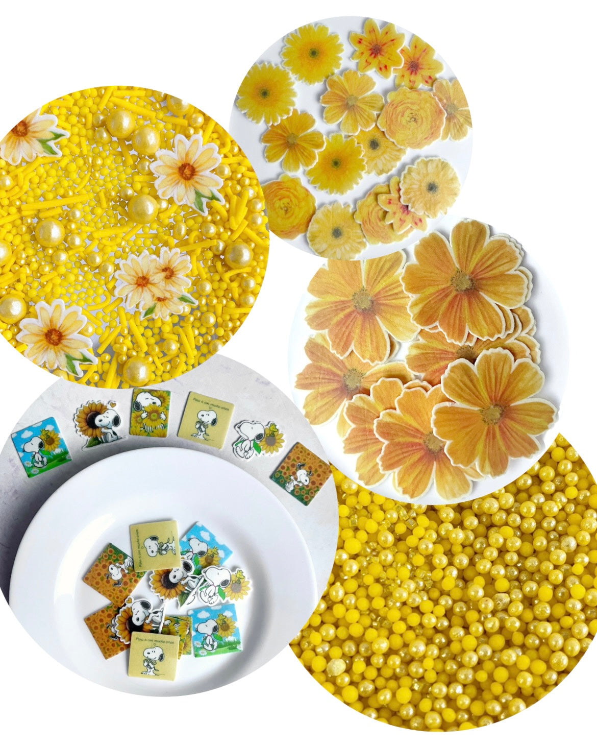 Combo: flores amarillas
