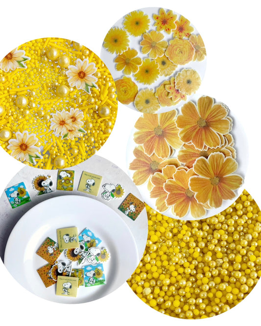 Combo: flores amarillas