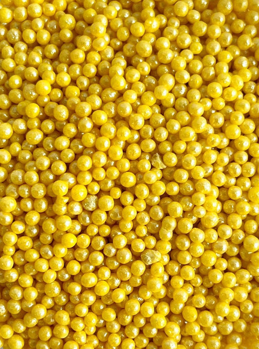 Perlas 2mm amarillo