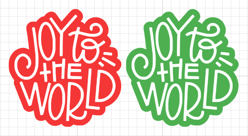 Joy to the world lettering • lámina pequeña