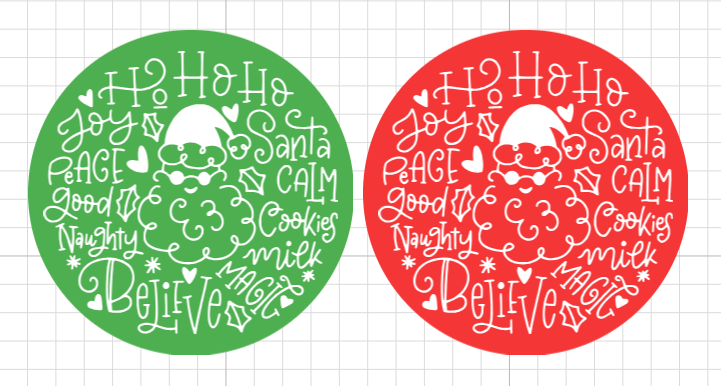 Santa lettering • lámina pequeña