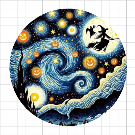 Starry Halloween • lámina pequeña